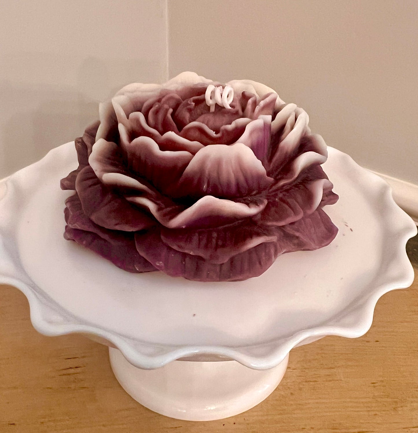 large Flower Pillar Candle