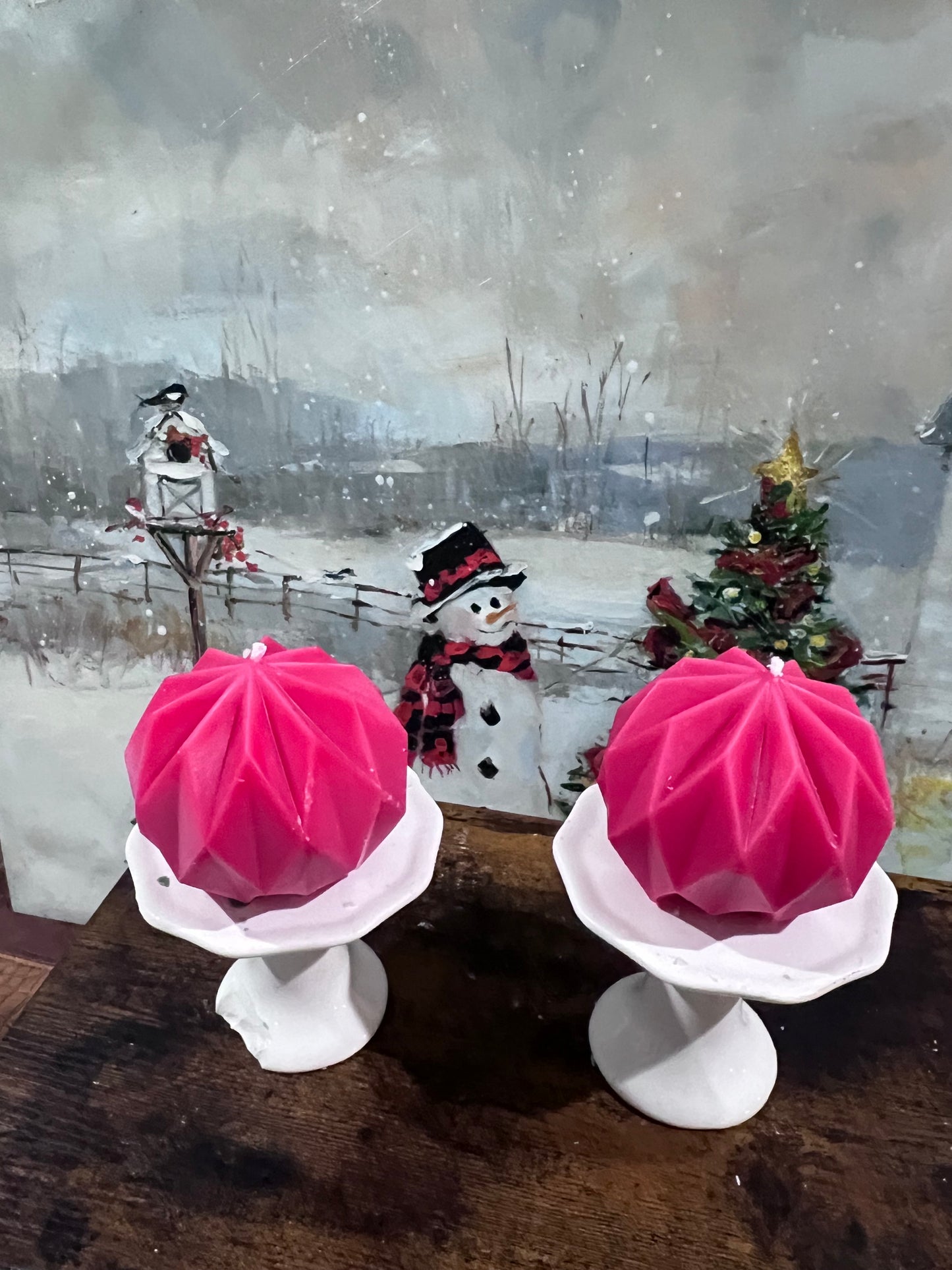 Christmas Ball Candle Set