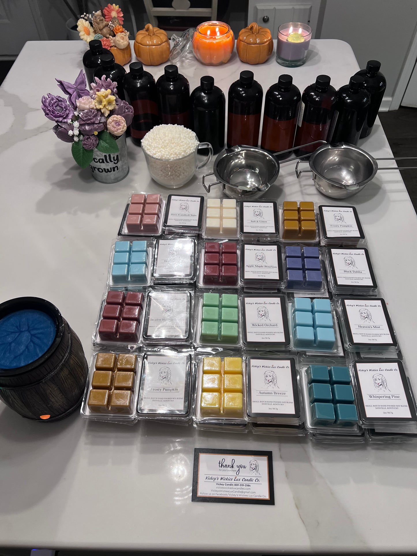 Wax cube melts 2 ounce