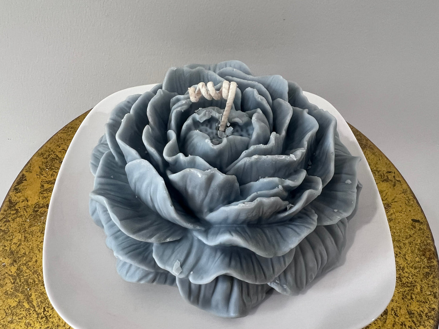 large Flower Pillar  Candle