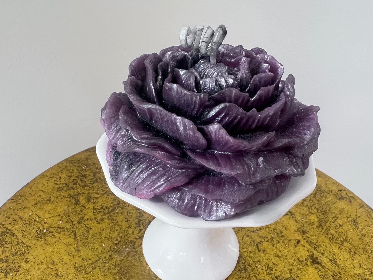 Small Flower Pillar Candle