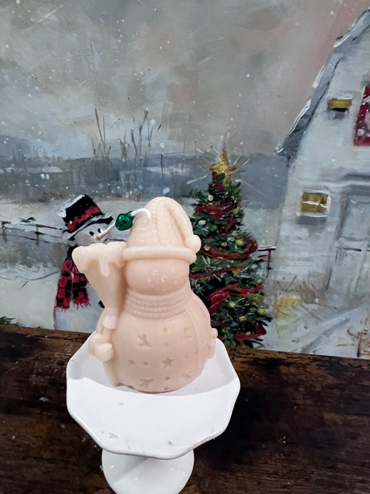 Snowman Candle
